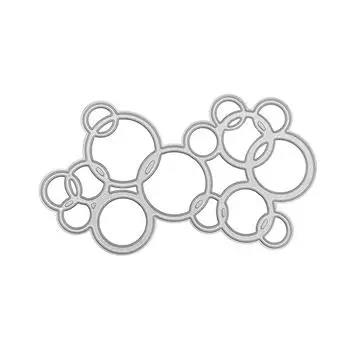 Круглый трафарет для поделок, штампы для резки бумаги своими руками, штампы для резки, рамка-пузырь, фотоальбом, штамповка, скрапбукинг