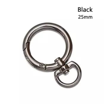 Круглый триггер с застежкой-застежкой, карабин, кошельки, сумки, пружинные пряжки с уплотнительным кольцом, пряжка для ремня для сумки 25mm