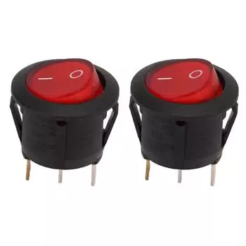 Круглый тумблерный переключатель ВКЛ ВЫКЛ тумблер 10A 125250VAC 6A4A 250VAC для автомобилей лодок судов