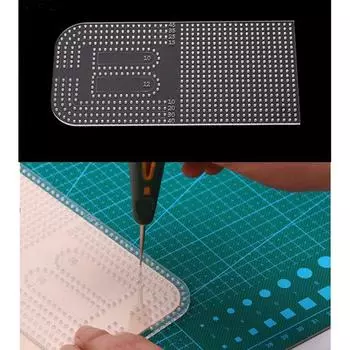 Круглый угловой шаблон для кожаных инструментов своими руками для принадлежностей для кожевенного дела 177 X 86mm чистый