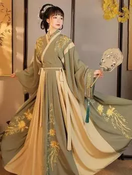 Круглый веер из шелка Сучжоу, вышивка, бамбуковые изделия, двухсторонние, разные цвета, китайская одежда Хань, украшение, подарок в китайском стиле