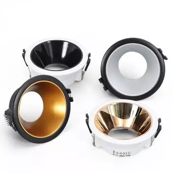 Круглый встраиваемый потолочный светильник с рамкой, кронштейн для светодиодной лампы MR16/GU10, патрон, основание, безободковый точечный светильник, приспособление