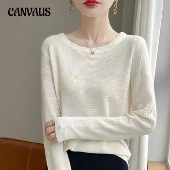 Круглый вырез свитера женские осень и зима тонкий длинный рукав трикотажные нижние рубашки S серый