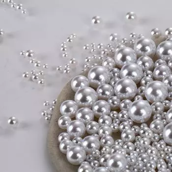 Круглый жемчуг 3-10 мм разноцветный жемчуг для дизайна ногтей Diy аксессуары для одежды чехол для мобильного телефона эпоксидная бижутерия Mixed (3-10mm) x1000pcs