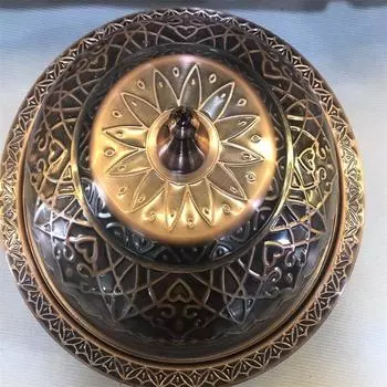 круглый золотой большой золотой Роскошный гальванический технологический поднос для домашнего использования домашняя смешанная лапша и полоски для вытягивания Jizdan дисковая ванна