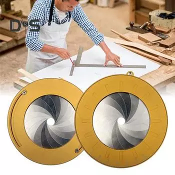 Круговой чертежный инструмент из нержавеющей стали, регулируемый круговой чертежный инструмент, компактный размер, портативная металлическая линейка для чертежей, круговой геометрический инструмент 100