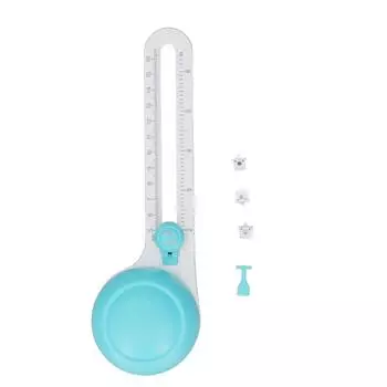 Круговой резак для бумаги с вращением на 360 градусов, четкая шкала, регулировка скольжения, противоскользящая круглая обрезка бумаги