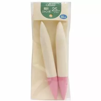 Круговые спицы Clover длина круговых спиц 80 см джамбо 25 мм 51-815