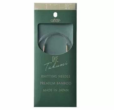 Круговые спицы Clover Takumi - Маленькие, 1, 80см, Бамбук, 45-801