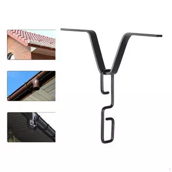 Крюк-адаптер для желоба с дождевой цепью для водосточной трубы, прочный, нержавеющий, наружное оборудование, Black