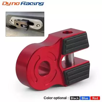 Крюк для лебедки, 30000 фунтов, трос, соединитель крюка для прицепа, плоская скоба, крепление в сборе для эвакуатора, квадроцикла, UTV, лебедки, крюк для лебедки красный