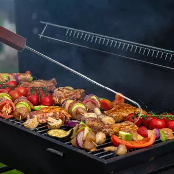 Крюк для переворачивания мяса, крюк для барбекю, легко чистить, аксессуары для гриля Food Flipper, для барбекю