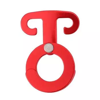 Крюк для подвешивания походной веревки из алюминиевого сплава с самоблокирующимся Т-образным креплением для палатки, походного рюкзака