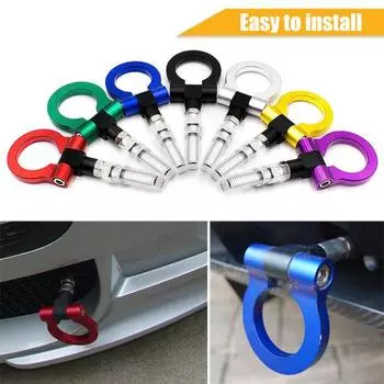 Крюк для прицепа, отличный износостойкий компактный автомобильный фаркоп, декор, бампер, автоаксессуары JP Plug чёрный