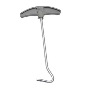 Крюк для вытаскивания колышков палатки Съемник Пластиковый сплав Удобная рукоятка Легкое использование Колышек