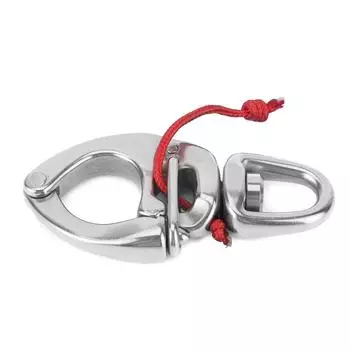 Крюк-карабин для лодки Fast Eye из нержавеющей стали 316 с вращением на 360 градусов, высокая твердость для яхт, грузовиков, автомобилей
