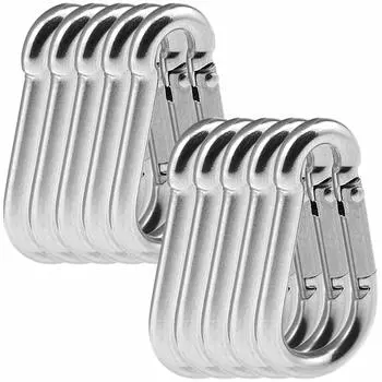 Крюк-карабин NOTRICKT D4mmxH40mm тип B нержавеющий для соединения и тросов SSH-001 сталь, цепи, тросы, [10 шт.]