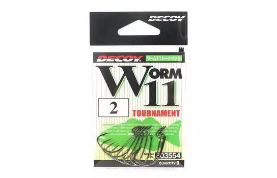 Крюк-приманка Worm 11 Tournament Worm Размер 2 (3554)