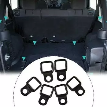 Крюк с D-образным креплением, практичный, антикоррозийный, металлический, точечный, сменный, 6 шт., аксессуары, черное крепление, прочный CHINA