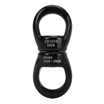 Крюк с поворотным креплением Swing Hook из нержавеющей стали, вращающийся на 360 градусов, износостойкий, черный, двухсторонний, с поворотным ушком