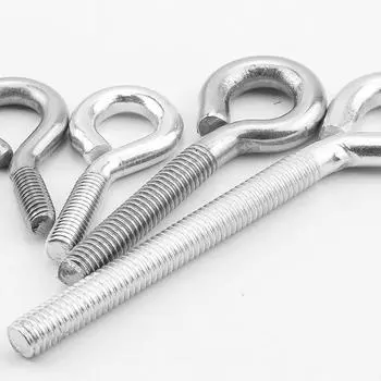 Крюк с ушком и кольцом из нержавеющей стали, М4-М24 M4 Right-hand