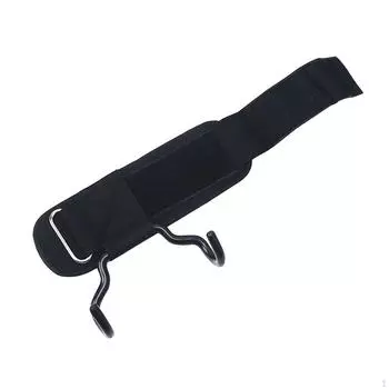 Крюки для поднятия тяжестей Grip No Slip Exercise Workout Мягкие запястные ремни Metal