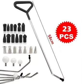 Крюки для ремонта вмятин, толкатели из нержавеющей стали, удаление вмятин, обратный молоток для ремонта вмятин без покраски, набор лома