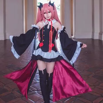 Крул Цепеш Костюмы для косплея Серафим Конца Хэллоуин Карнавальное праздничное платье Вампир Фэнтезийное платье Косплей XXXL