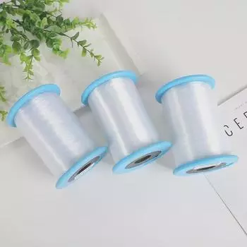 Крупная прозрачная бисерная нить для украшений ручной работы и поделок Diameter 0.4 mm Length approx. 600 m