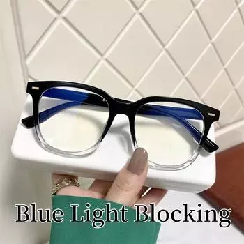 Крупногабаритная оправа для женщин, готовые очки для близорукости, винтажные прозрачные очки по рецепту для женщин и мужчин, очки класса люкс 0(anti-blue) матовый черный