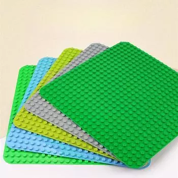 Крупногабаритная строительная пластина из блоков, основание 24*24, прямоугольная пластина из частиц, строительный блок для детского сада, стена 24*24cm