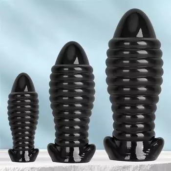 Крупногабаритное анальное яйцо с резьбой, носимая анальная пробка, расширитель для анального выхода, стимулирующий эротические товары для взрослых S