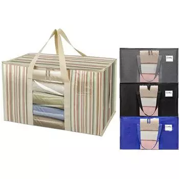 Крупногабаритные сумки для переезда с усиленными ручками, прочная сумка для хранения, принадлежности для упаковки и кемпинга серый