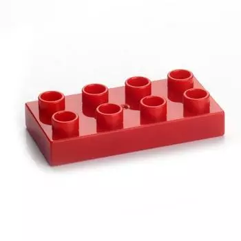 Крупногабаритный строительный блок 2 * 4 Низкоуровневый Тонкий 8-отверстий Сборный Насыпной Низкий Базовый Блок Запасные Части Игрушка