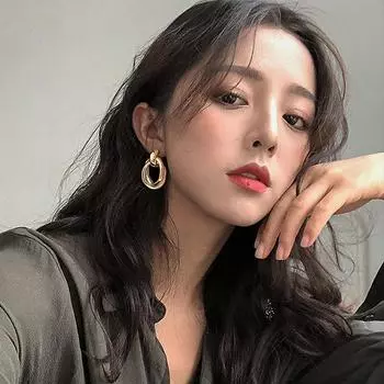 Крупные полые круглые серьги-подвески из сплава для женщин, серьги из сплава с геометрической формой, свадебные украшения для вечеринок