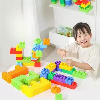 Крупные строительные блоки Детский сад Детские сборные игрушки Многофункциональные развивающие игрушки для раннего образования Игрушки для самостоятельного изготовления Подарки на день рождения 29*23*21cm