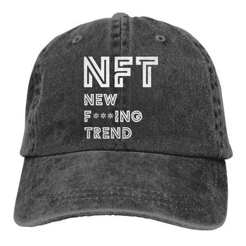 Крутая бейсболка для мужчин NFT CryptoPunk YABC Кепки цвета женские летние кепки Snapback Adjustable серый