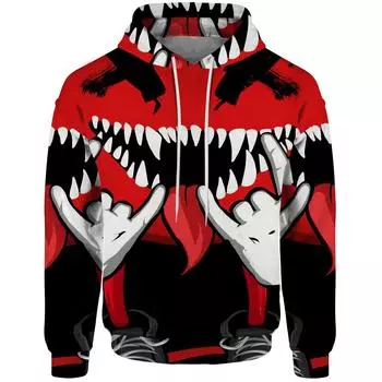 Крутая модная толстовка с капюшоном с забавным рисунком смайлика на 3D-принте, весна-осень для мужчин, женщин, детей, повседневная толстовка для бега в уличном стиле S