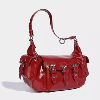 Крутая сумка Sa Spice в стиле мотоцикла, модная сумка-тоут с несколькими карманами через плечо чёрный