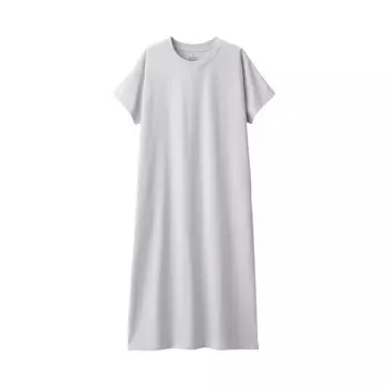 Крутое платье с УФ-порезом светло-серый