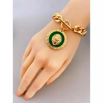 Крутой браслет с подвеской в виде преувеличенного льва, идеально подходит для женских повседневных украшений для женщин