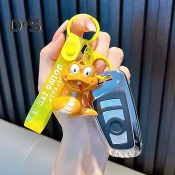 Крутой брелок с подсветкой светодиодный шнурок змея брелок пластиковый брелок ключи от машины сумочка подвеска украшение белый