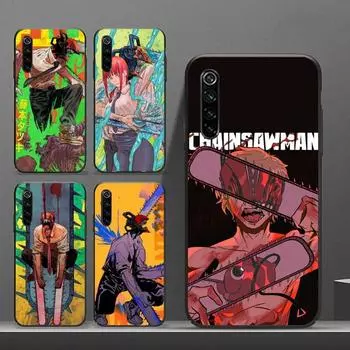 Крутой чехол для телефона «Человек с бензопилой» в стиле аниме для Realme GT 2 9i 8i 7i Pro X50 X2 C21 C20 C11 C3, мягкий черный чехол для телефона Realme GT 2 Pro