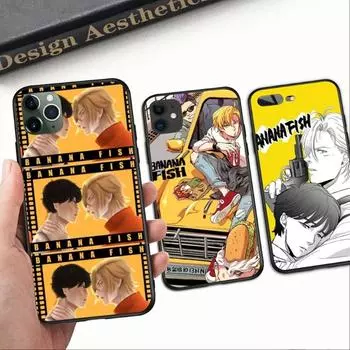 Крутой чехол для телефона с изображением банановой рыбы и аниме для IPhone 14 13 12 11 XS X 8 7 6 Plus Mini Pro Max SE 2022, мягкий черный чехол для телефона iPhone 14