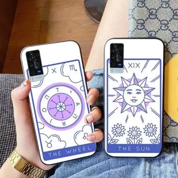 Крутой чехол для телефона с картами Таро для VIVO Y95 Y93 Y31 Y20 V19 V17 V15 Pro X60 NEX, мягкий черный чехол для телефона VIVO Y95