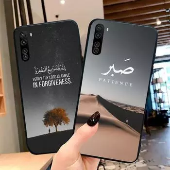 Крутой чехол для телефона с мусульманскими цитатами для OPPO Find X5 X3 X2 A93 Reno 8 7 Pro A74 A72 A53 Мягкий черный чехол для телефона OPPO Find X5