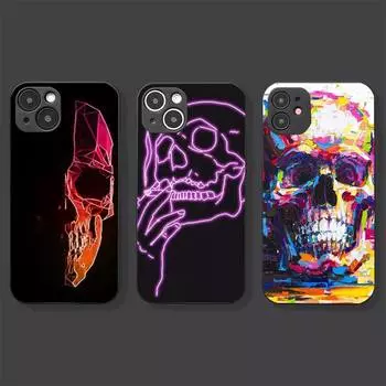 Крутой чехол для телефона со скелетом и черепом для Iphone 7 8 Plus X Xr Xs 11 12 13 Se2020 Mini Mobile Iphone 14 Pro Max Чехол iphone 12