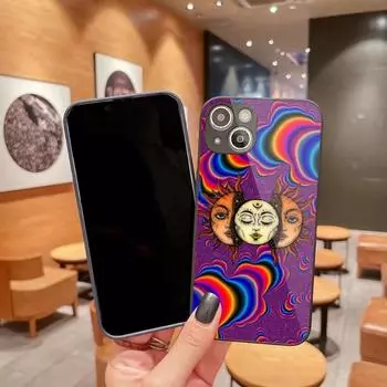 Крутой чехол для телефона Strange Art для iPhone 14 13 12 11 Pro Max X XR XS 8 7 Plus, цветной чехол для телефона из жидкого стекла iPhone 14