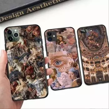 Крутой чехол для телефона Versailles Art для iPhone 14 13 12 11 XS X 8 7 6 Plus Mini Pro Max SE 2022, мягкий черный чехол для телефона iPhone 14