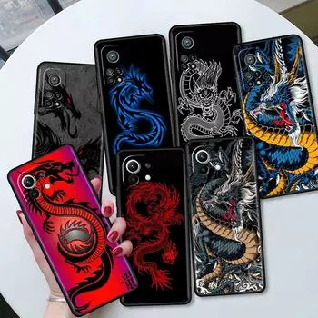 Крутой чехол с изображением животного дракона для Xiaomi Mi 11 Lite 5G NE 11T Pro 10T 9T Note 10 12 12X 12S Ультрамягкий силиконовый чехол для телефона Mi Note 10 Lite